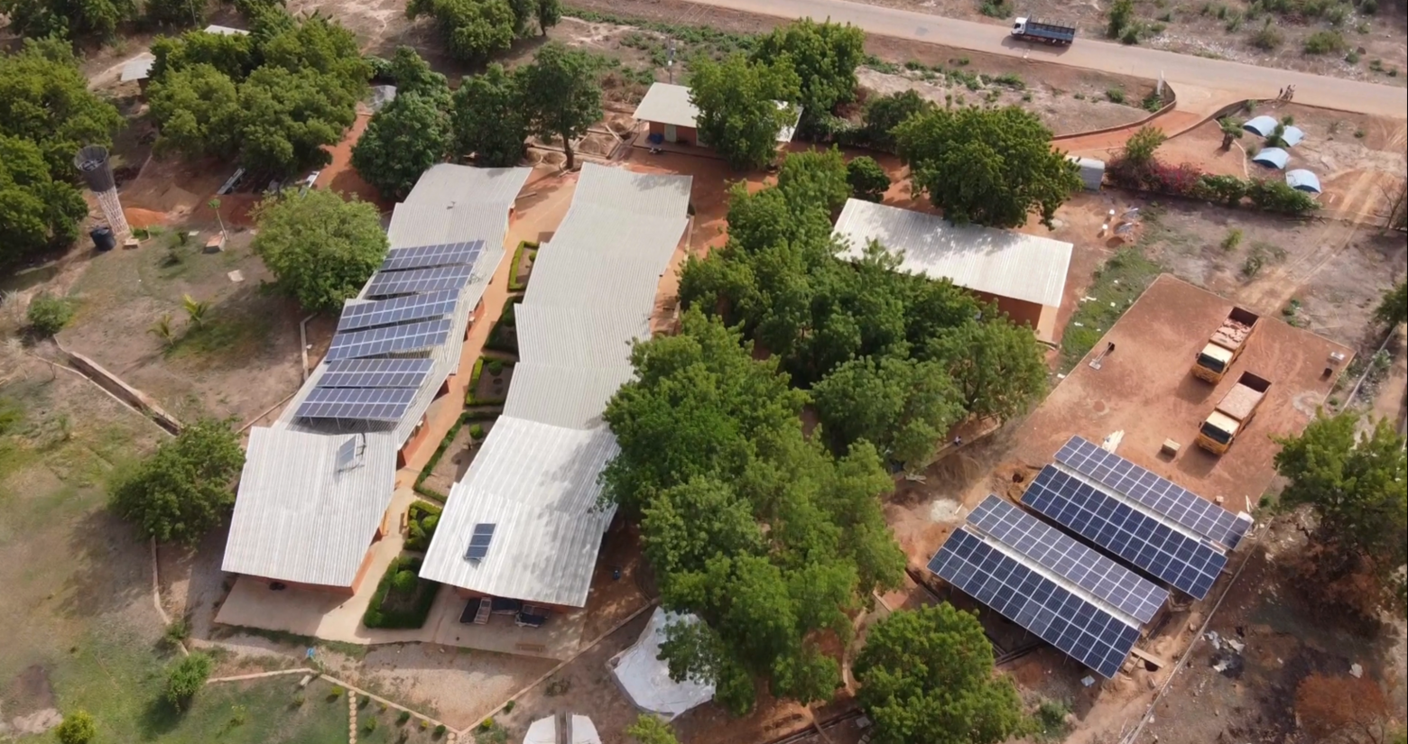 Luftbild Entwicklungsprojekt in Burkina Faso.