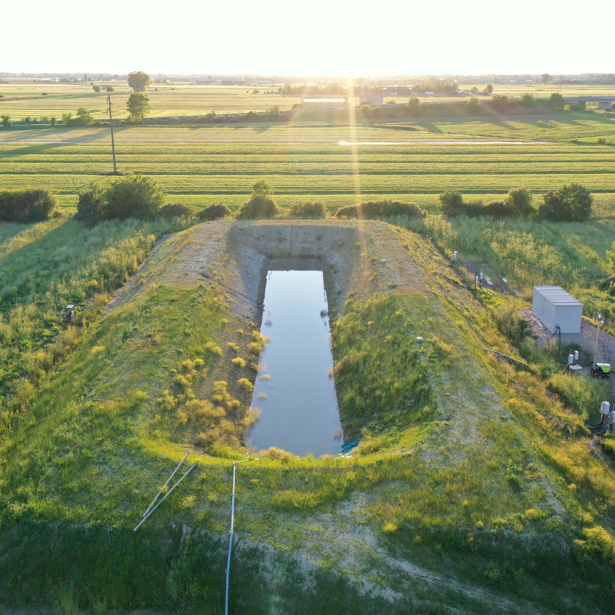 Testbecken im norditalienischen Boretto