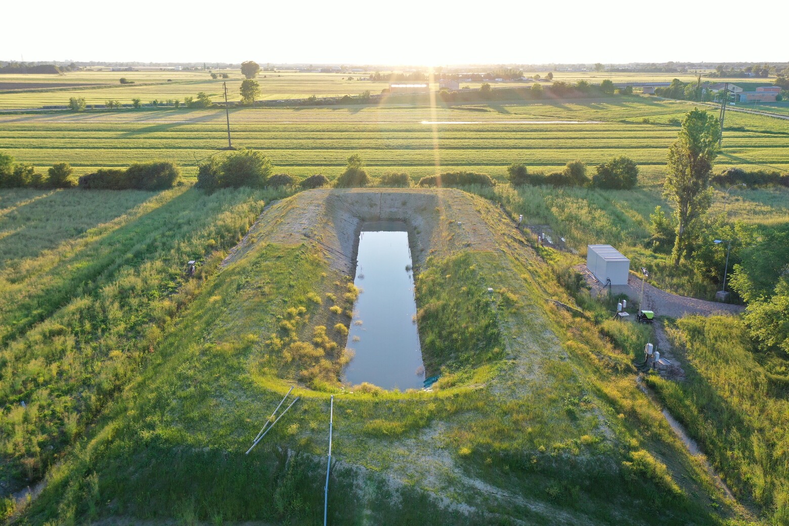 Testbecken im norditalienischen Boretto