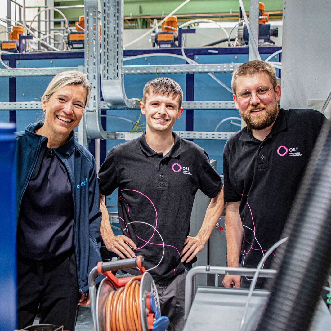 Das Team hinter der Plasma-Abgasreinigung, welches in einer Batterie-Recyclingfabrik getestet wurde.