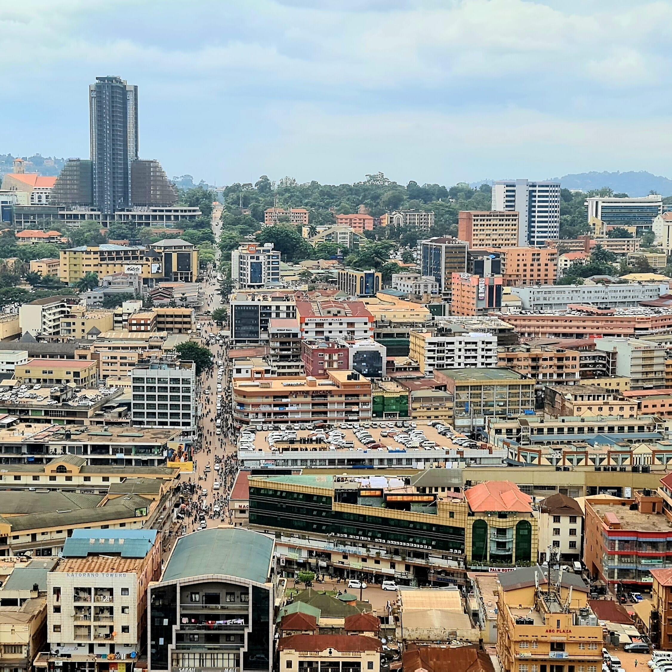 Blick auf die Innenstadt der ugandischen Hauptstadt Kampala.