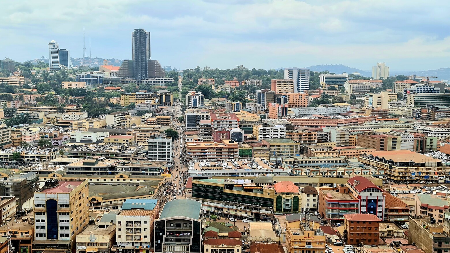 Blick auf die Innenstadt der ugandischen Hauptstadt Kampala.