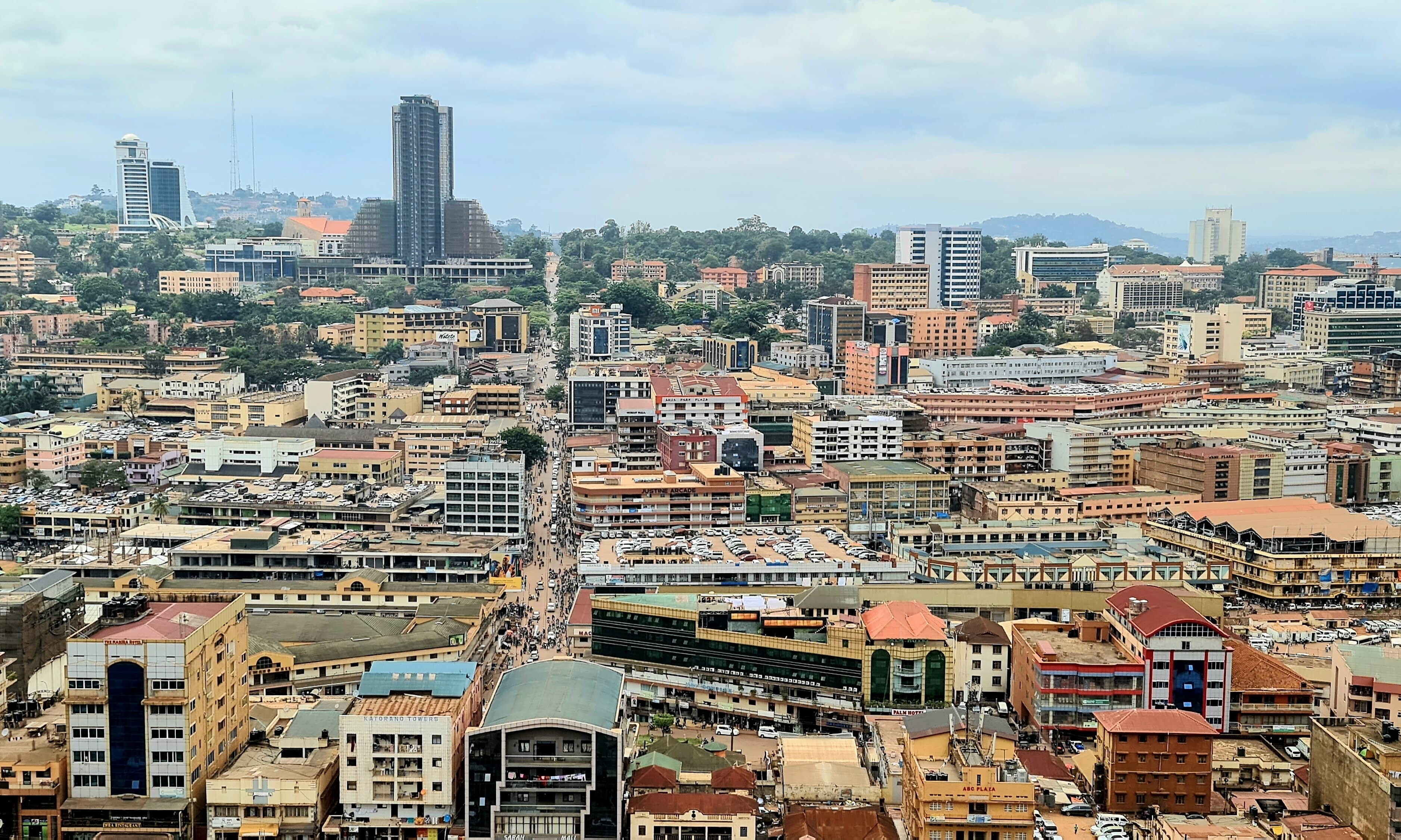 Blick auf die Innenstadt der ugandischen Hauptstadt Kampala.